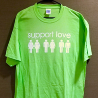 _Support Love_ T-Shirt, Green, Front View.jpg